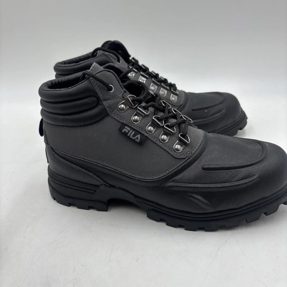 Fila Men's WeatherTec Hiking Boot 9.5 US Black/Grey